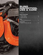 Chain Slings Inspection Use and Care