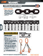 CM Grade 80 Rigging Chain Specs