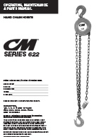 CM Series 622 Hand Chain Hoist Manual