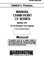Harrington CF Hand Chain Hoist Manual