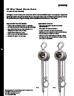 Harrington CX Hand Chain Hoist Specs