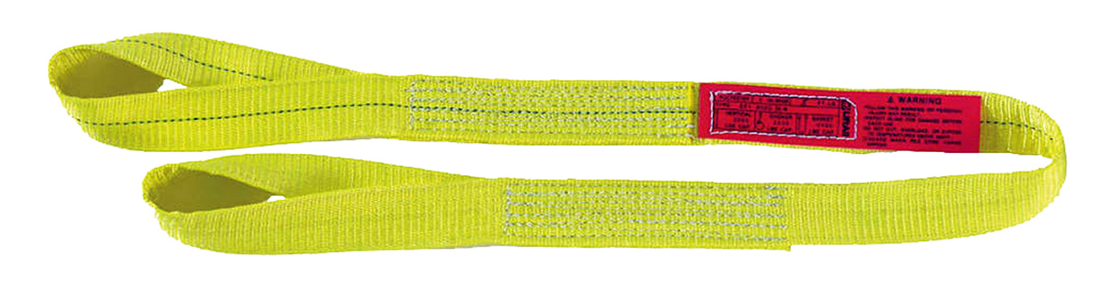 Eye and Eye 1 Width x 2 Length 1 Width x 2' Length LIF   EE2601DTX2 Twisted Eye 2-ply Liftall EE2601DTX2 Polyester Web Sling