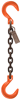 Two Clevlok Foundry Hooks Single-Leg, Grade 100, Mechanical Chain Sling