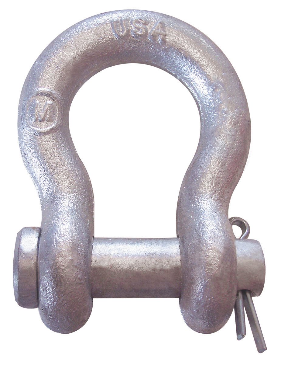 6 1 2 Ton Super Strong Anchor Shackle Round Pin Galvanized 3 4 In Part No M352g