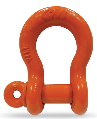 Super Strong Screw Pin Anchor Shackle, Orange Powder Coated