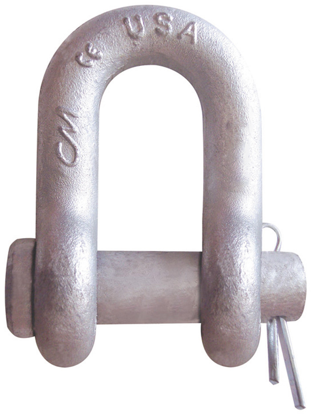 Super Strong Round Pin Chain Shackle, Galvanized