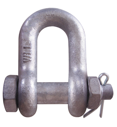 Super Strong Bolt, Nut, & Cotter Chain Shackle, Galvanized
