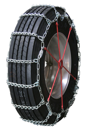 Quality Chain Commercial Truck V-Bar Cam Tire Chain, Single Mount