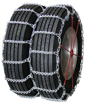 Quality Chain Commercial Truck V-Bar Cam Tire Chain, Dual/Triple Mount